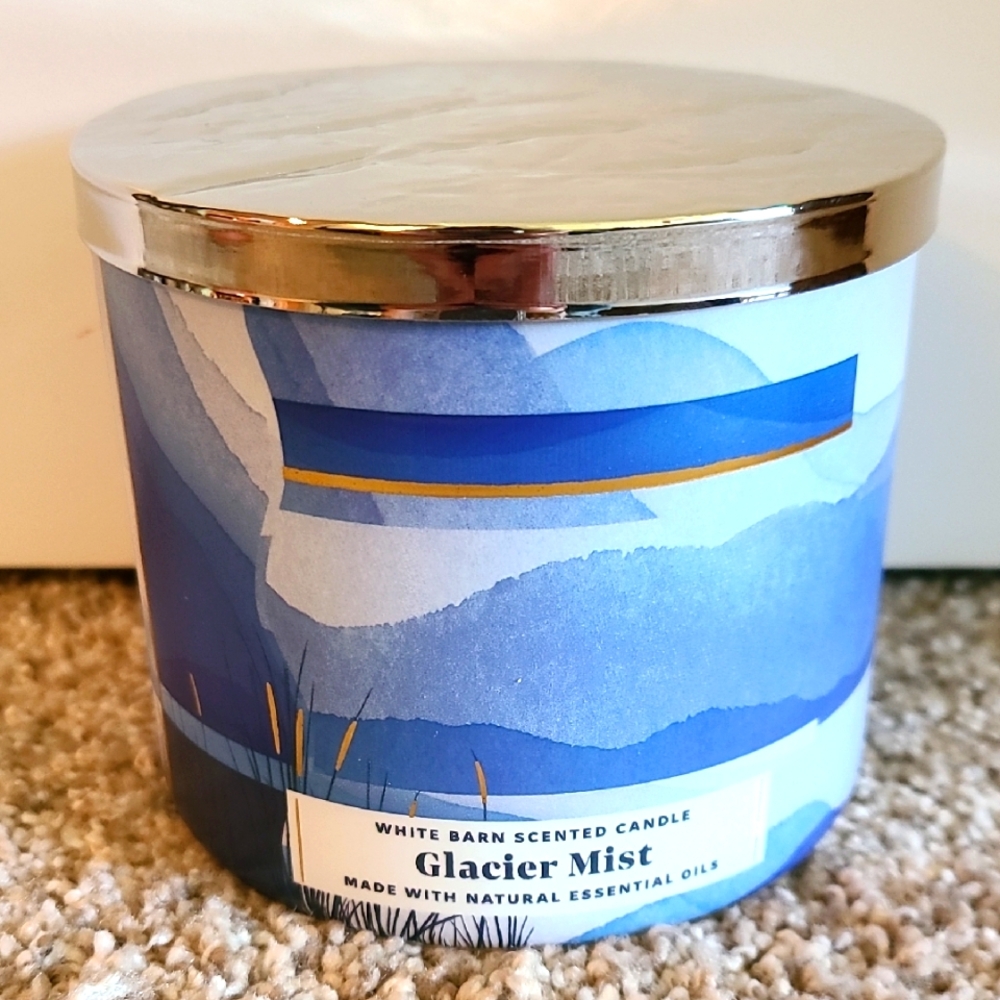 GLACIER MIST 3 Wick Candle Bath And Body Works